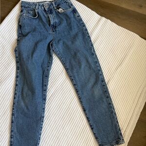 Zara Distressed Blue Denim Jeans